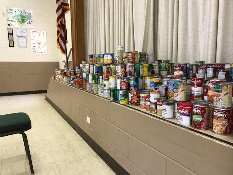 Venturing Crew 369 Food Drive 2021